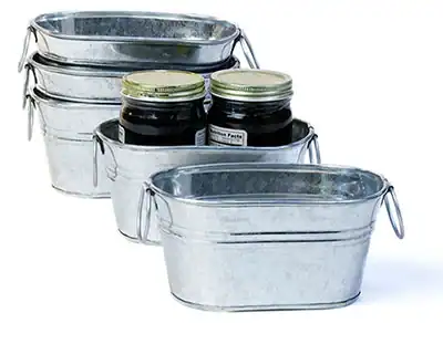 6 inch Oval Galvanized Tub