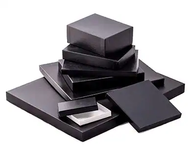 3-1/2W x 2-1/2L x 1/2H, Black Leatherette w/ White Base Photo Boxes