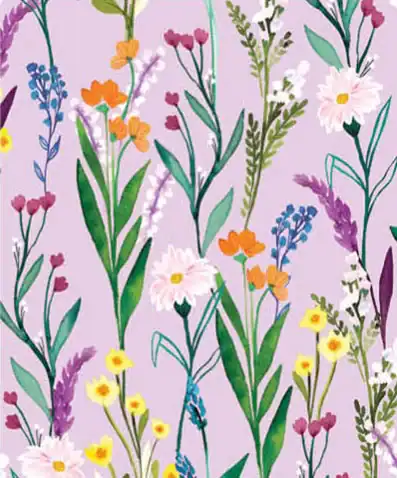 24W x 208 ft, Floral Wrapping Paper, Secret Garden