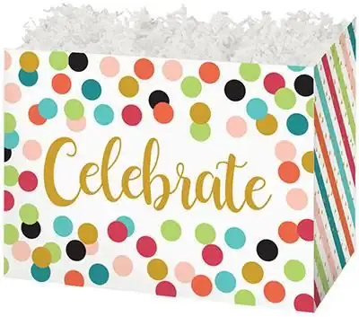 7W x 4L x 5H, Gift Boxes, Celebrate Dots