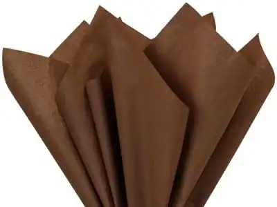 15W x 20L, Colored Tissue Paper, Chocolate