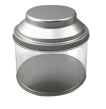 Clear Tea Can with Tin Lid