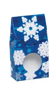 3-1/2W x 1-3/4L x 6-1/2H, Small Gourmet Gloss Window Boxes, Winter Wonderland