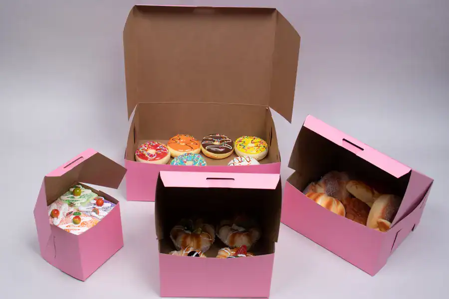 Strawberry Pink Bakery Boxes