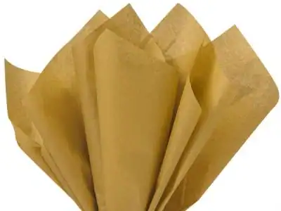15W x 20L, Colored Tissue Paper, Antique Gold