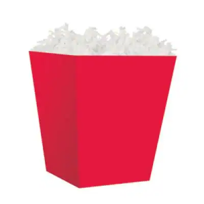 4W x 3-3/4L x 4-1/2H, Sweet Treat Boxes, Solid Red
