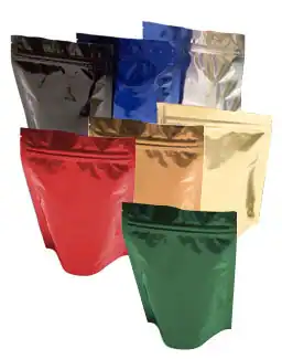 5W x 8L, Economy 3.5 Mil Oval Bottom Stand Up Pouch, Copper