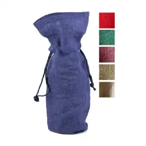Drawstring Jute Wine Bags