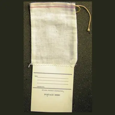 6W x 10L, Cotton Drawstring Bags with Tags
