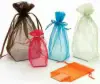 2W x 2L x 6H, Sheer Square Bottom Pouches, Burgundy