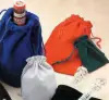2W x 2-1/2L, Velvet Drawstring Jewelry and Gift Pouches, Black