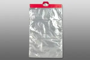 12W x 17L + 2'' Lip, 0.55 Mil Header Produce Bags