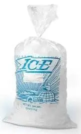8W x 20L, 1.2 Mil Ice Bags with 4" Twist Ties