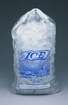 11.5W x 18L, 1.2 Mil Drawstring Ice Bags
