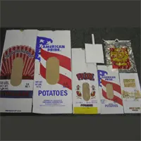 1/2 Peck White Kraft Paper with Handle