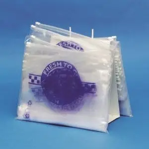10W x 8L, 1 Mil "Fresh To Go" Slider Reclosable Saddle Pack Deli Bags