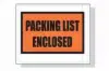 4.5W x 5.5L, Packing List Envelopes, "Packing List Enclosed", Large Print