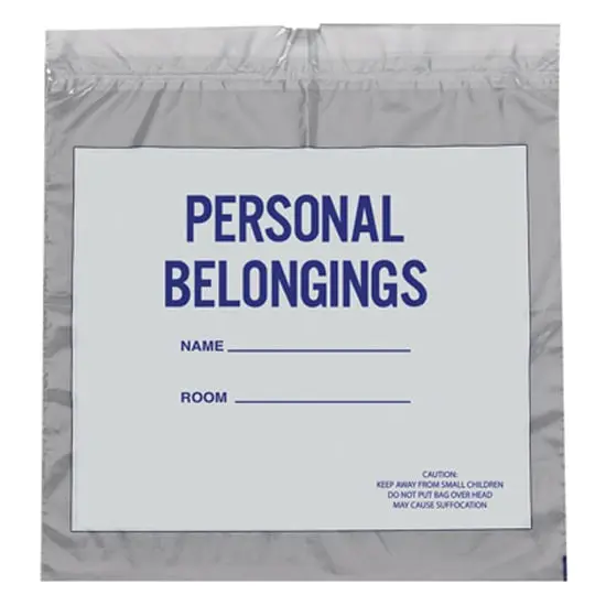 20W x 20L, Clear Drawtape Patient Belonging Bags
