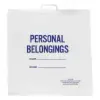 20W x 20L, Clear Rigid Handle Patient Belonging Bags