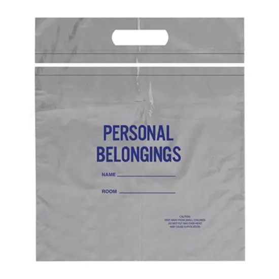 20W x 20L, Tamper Evident Patient Belonging Bags