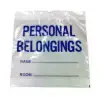 20W x 20L, White Drawtape Patient Belonging Bags