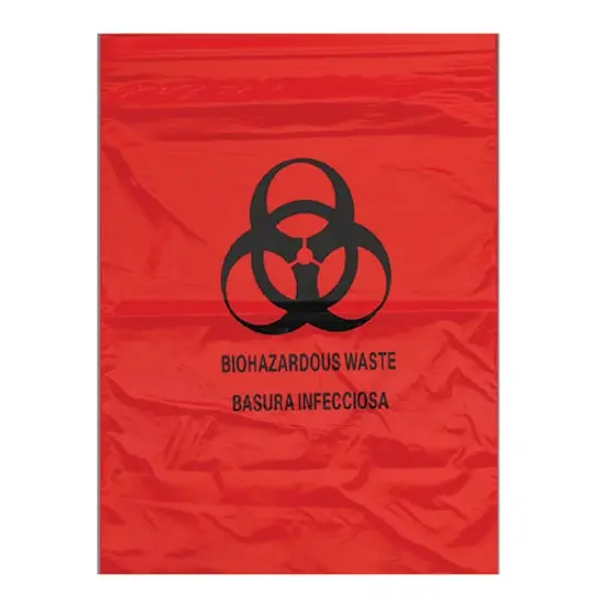 12W x 15L, 2 Mil Red Specimen Bags