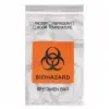 4W x 6L, 1.7 Mil Orange Imprint Clear Specimen Bags