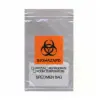 6W x 9L, 1.75 Mil Orange Imprint Clear Specimen Bags with Absorbent Pad