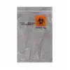 7W x 9.5L, 2 Mil Orange Imprint Clear Specimen Bags