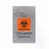 8W x 10L, 1.75 Mil Orange Imprint Clear Specimen Bags with Dispenser Pack