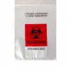 8W x 10L, 1.75 Mil Red Imprint Clear Specimen Bags with Absorbent Pad