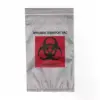 6W x 9L, 1.7 Mil Red Imprint Clear Specimen Bags