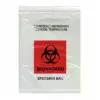 8W x 10L, 1.75 Mil Red Imprint Clear Specimen Bags