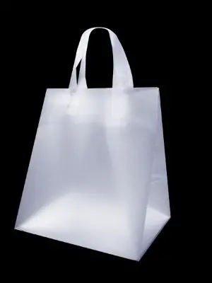 5W x 3D x 8L, 3 Mil Merchandise Bags with Loop Handle