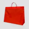 16W x 12L x 6D, 2.5 Mil Red Merchandise Bags with Loop Handle