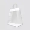 16W x 12L x 6D, 2.5 Mil Clear Merchandise Bags with Loop Handle