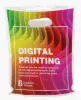 7.5W x 9L, Quick Print 100+ Full Color Die Cut White Bags