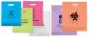 12W X 15L X 3D, SHORT RUN FROSTED DIECUT HANDLE, CLEAR