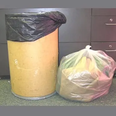 24W x 33L, .24 Mil Clear Trash Can Liners