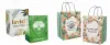 8.5W x 5D x 7.25L, Full Color All Sides White Kraft Paper Twist Handle Bags, White Handle