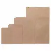 6-1/4W x 9-1/4L, Flat White Kraft Merchandise Bags