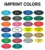 4-1/4W x 2-3/8L x 8-3/16H - 4lb - Flat Bottom, Custom Printed Stand Up Colored Paper Bags, Red