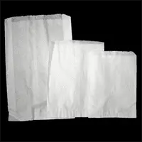 15W x 18L, Flat White Kraft Merchandise Bags