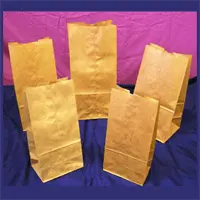 1/8 Barrel, Natural Brown Kraft SOS Grocery Bags