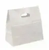 11W x 6L x 11H, White Kraft Die-cut Take Out Bag