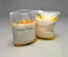 6W x 9L, 3 Mil White Block Slider Top Bags