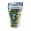 6W x 9.5L x 3.5D, 3 Mil Clear Front, Silver Metallized Stand Up Pouches