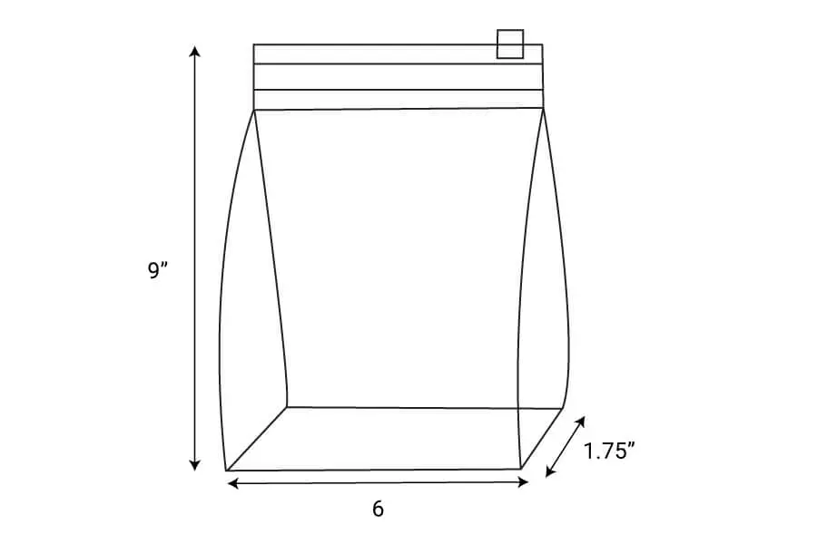 6L x 9H x 1.5W, Slider Reclosable Vinyl Bags, 6 Gauge, DPC Phthalate Free Vinyl