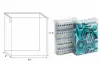 9.5L x 11.5H x 3W, Textile Accessory Zipper Vinyl Bags, 4 Gauge, Clear Phthalate Free Vinyl, White Zipper