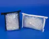 4W x 8L x 2D, White Zipper Slider Hang Loop Vinyl Bags